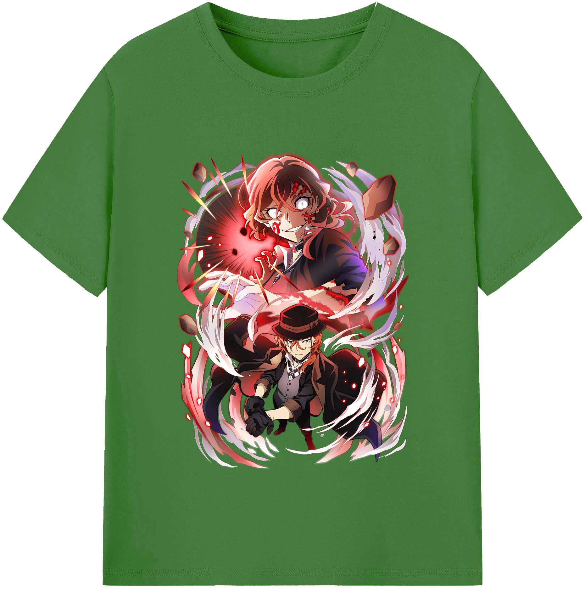 （画像用） 文豪ストレイドッグス Bungo Stray Dogs レディースカジュアルプリントTシャツ（綿100％）